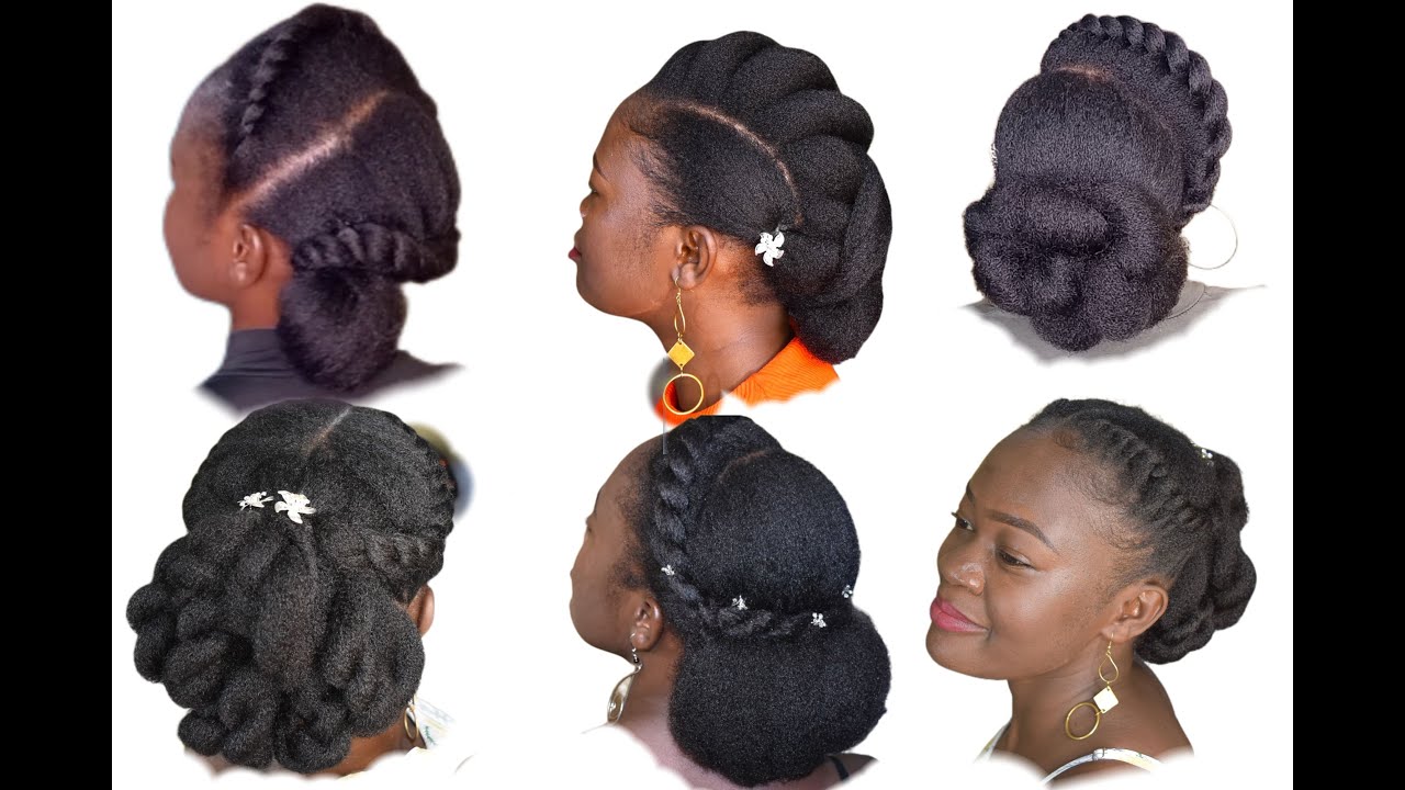 Top 5 Elegant Natural Hairstyles on 4c Hair | Medium length