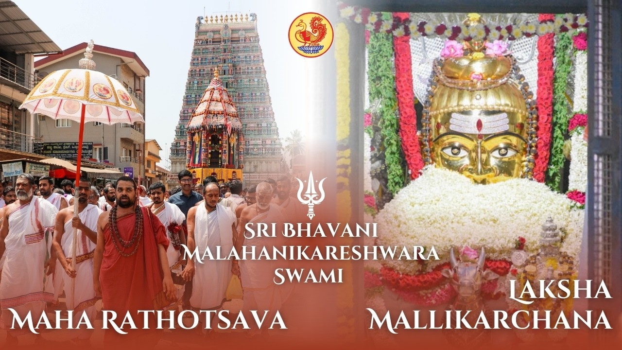 Laksha Mallikarchana to Sri Bhavani Malahanikareshwara Swami & Maharathotsava | Sringeri Jagadguru