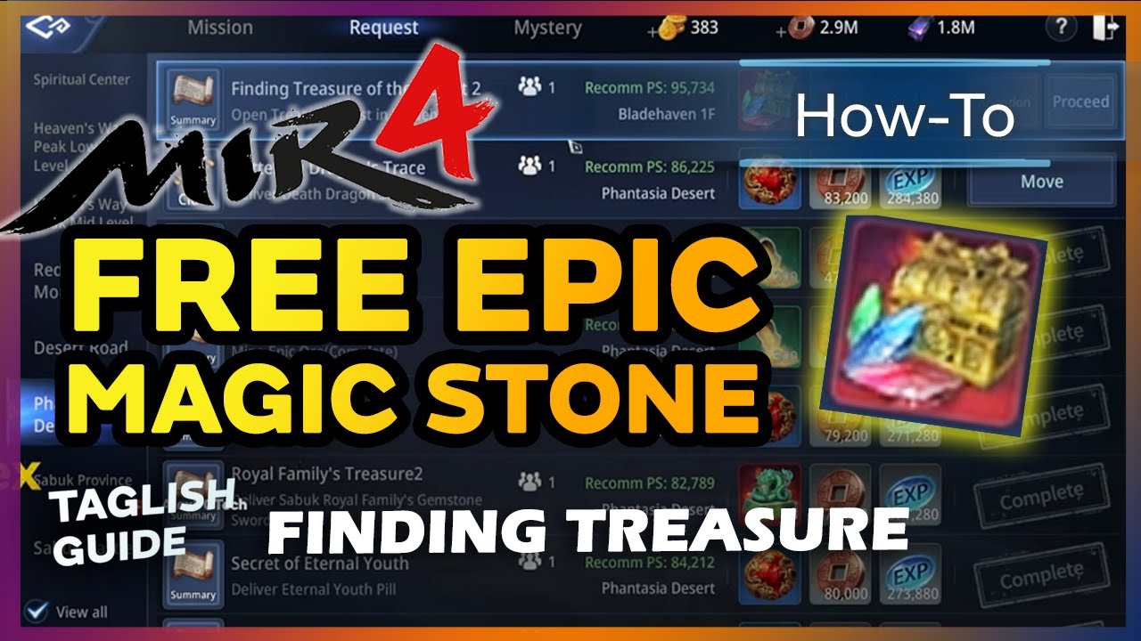 Finding Treasure of the Desert 2 Open Tresure Chest in Bladeheaven Tagalog Tutorial