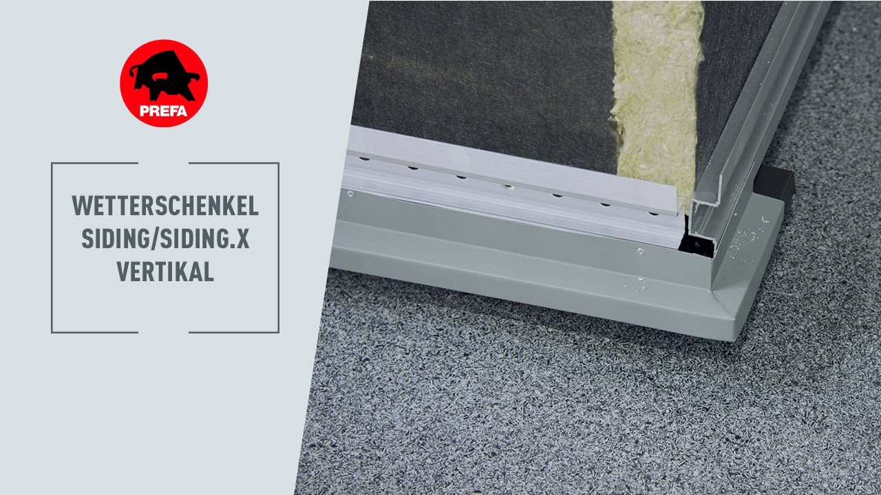 PREFA Schulungsvideo | 3.2.2.2 Wetterschenkel - Siding/Siding.X vertikal