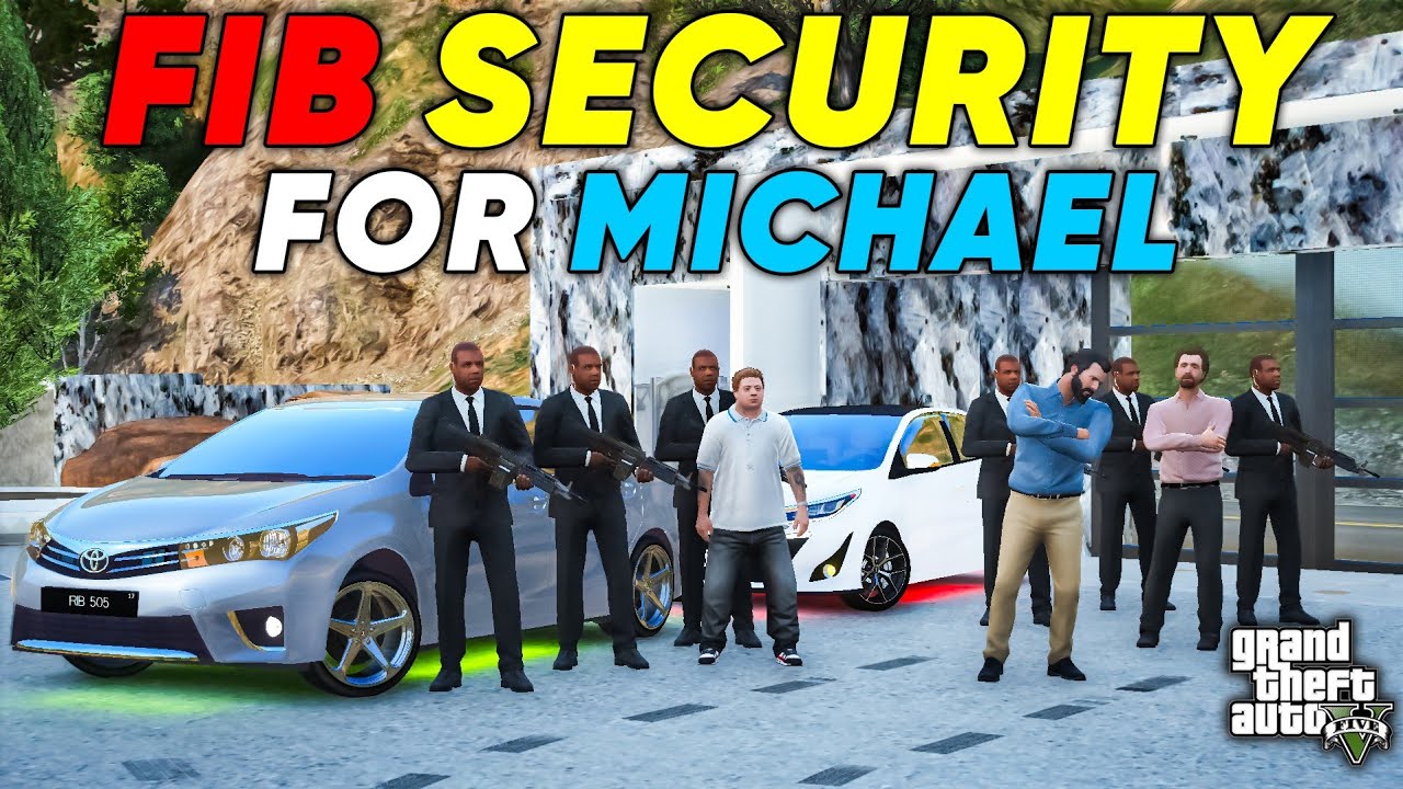 FIB SECURITY FOR MICHAEL | SECURITY BACKUP | GTA 5 | Real Life Mods #570 | URDU |
