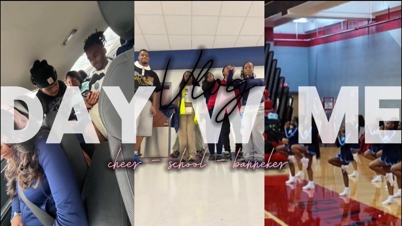 SPEND THE DAY WITH ME | lovejoy vs banneker | chipotle | cheer | hannahzaaria