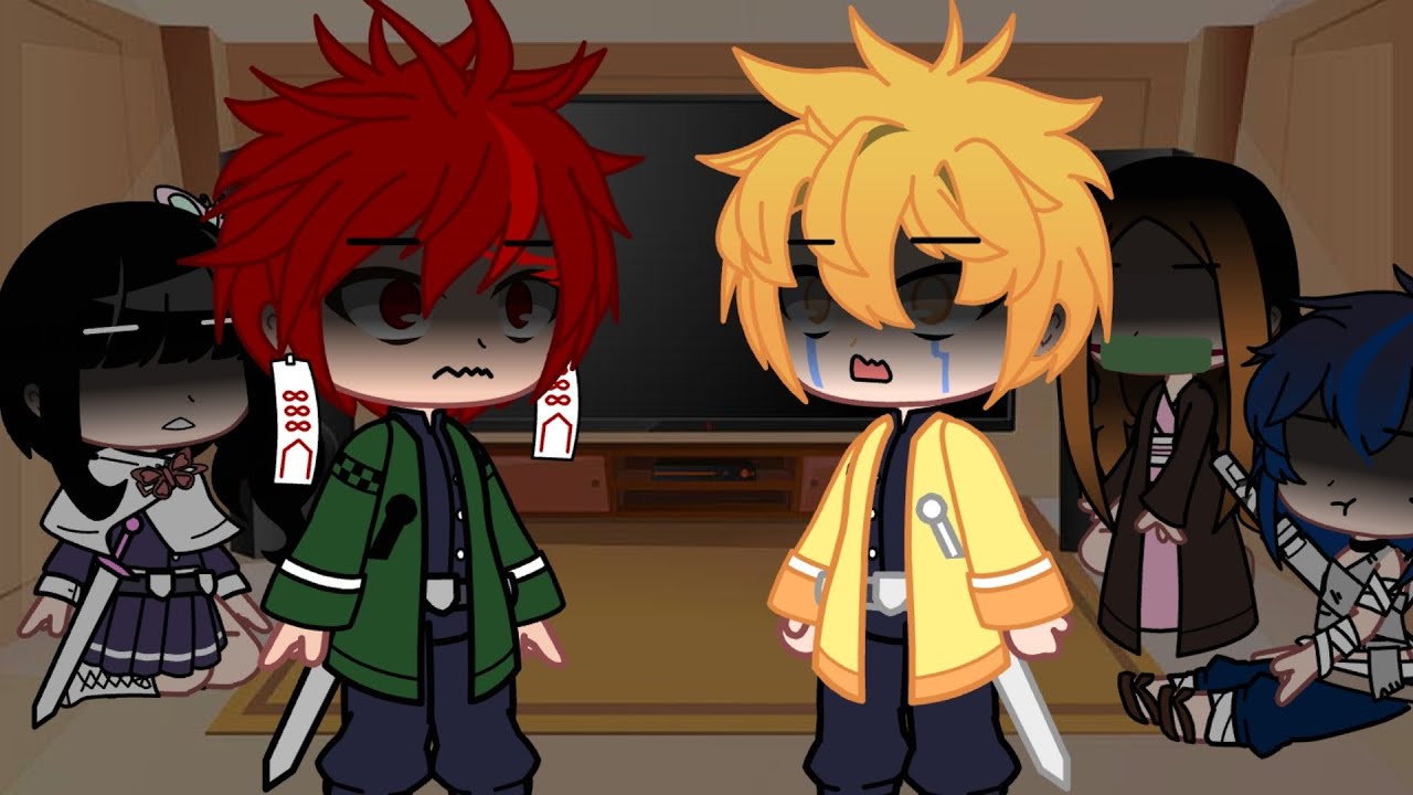 Kamaboko Squad react to Tanjiro || Angst || Gacha Club ||Caramel Stars