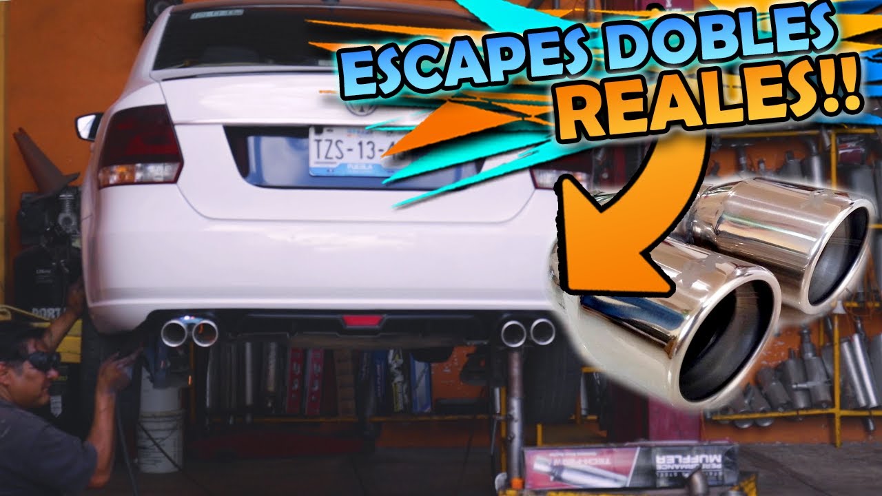 INSTALAR Escapes DEPORTIVOS para tu auto CON DIFUSOR UNIVERSAL VW Vento y Polo | LivanderVW
