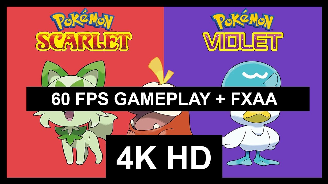 Pok&eacute;mon Scarlet | 60FPS MOD with FXAA ON | HD | PART 1