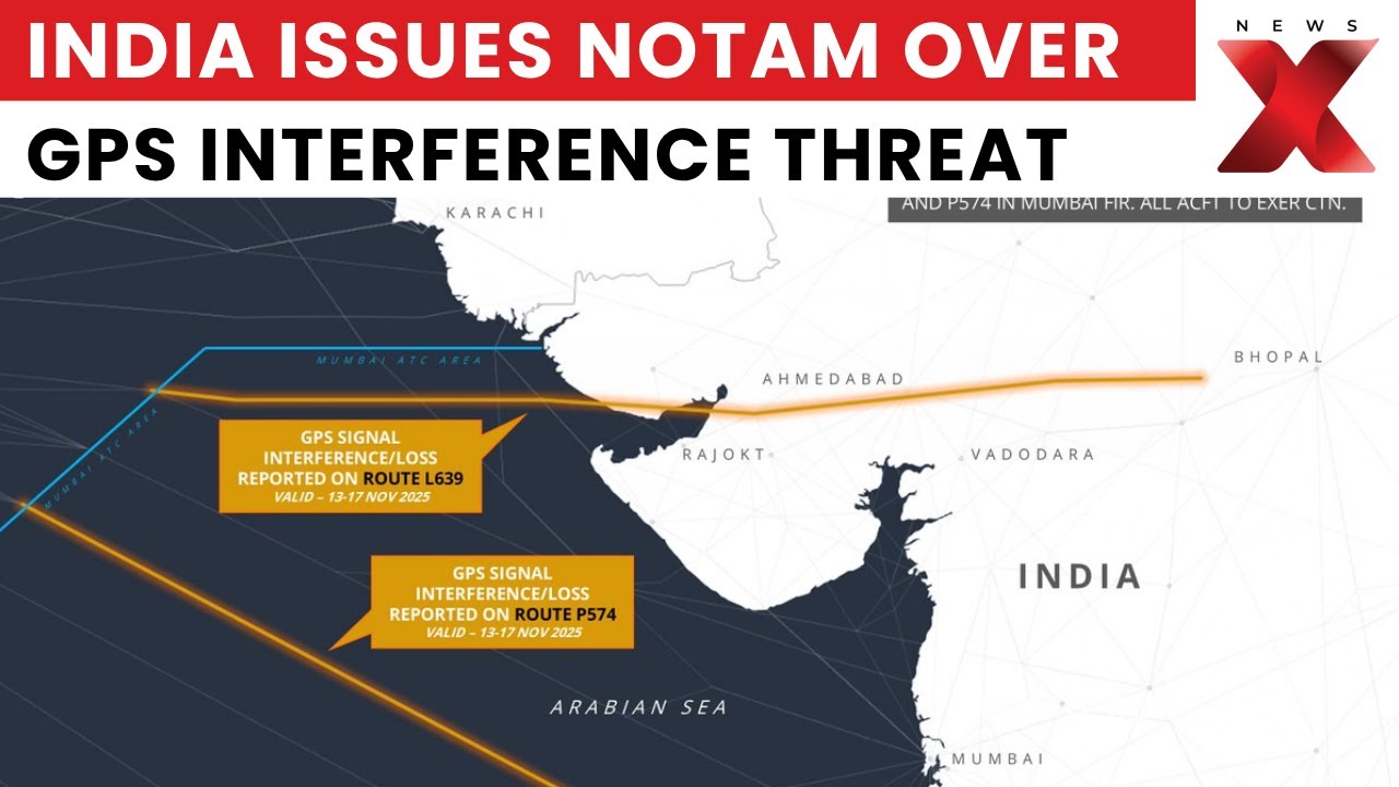 India Issues Urgent NOTAM Over GPS Interference Threats Near Mumbai, Raises Safety Alarm