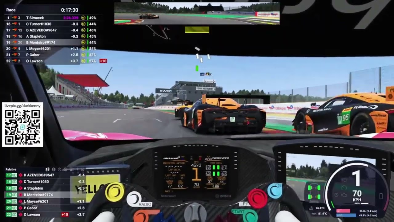 Quase peguei pole na qualy corrida completa Le Mans Ultimate - LMU