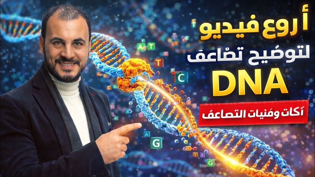 أروع فيديو لتوضيح تضاعف DNA  🧬 | تريكات وفنيات التضاعف | ثانوية عامة ٢٠٢٦