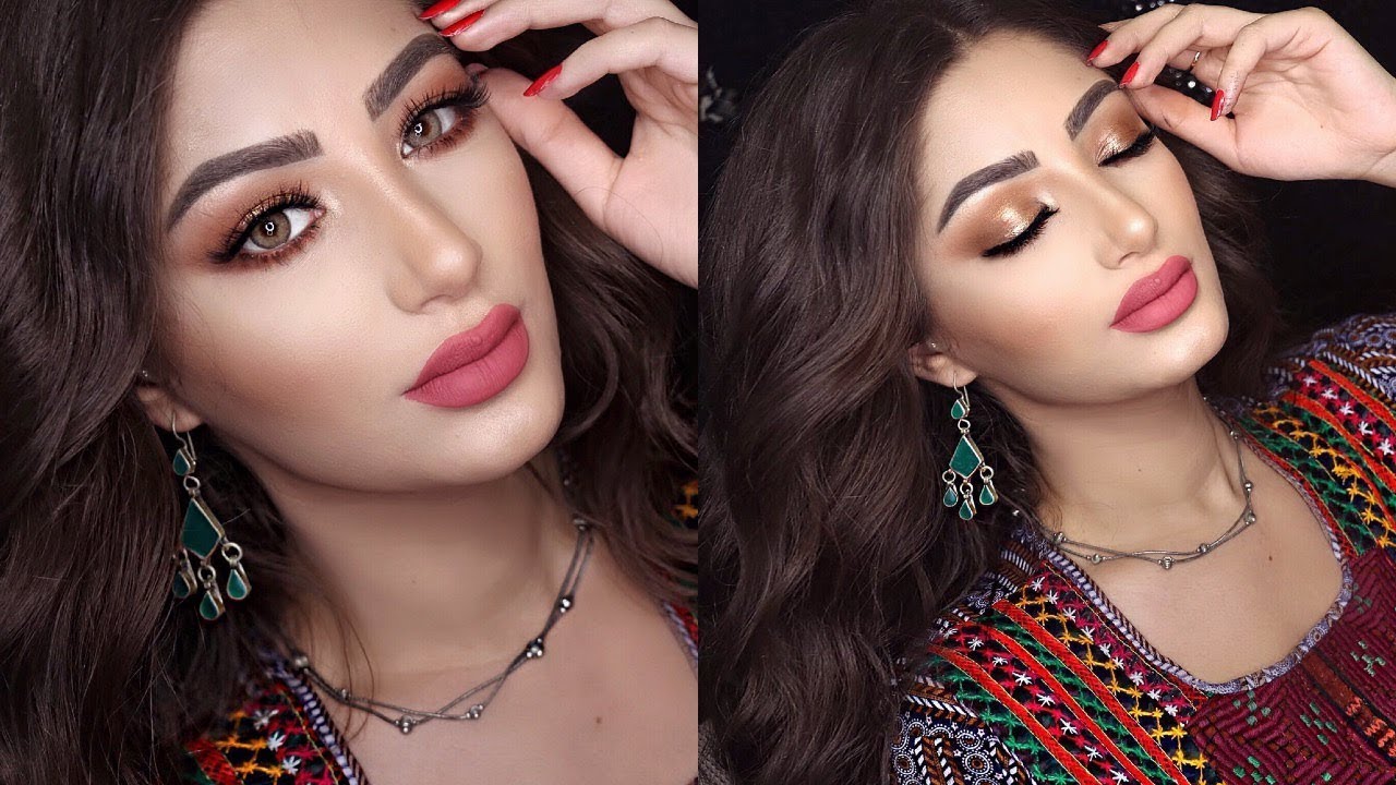 GRWM MY GO TO SIMPLE GLAM MAKEUP LOOK | AFGHAN MAKEUP