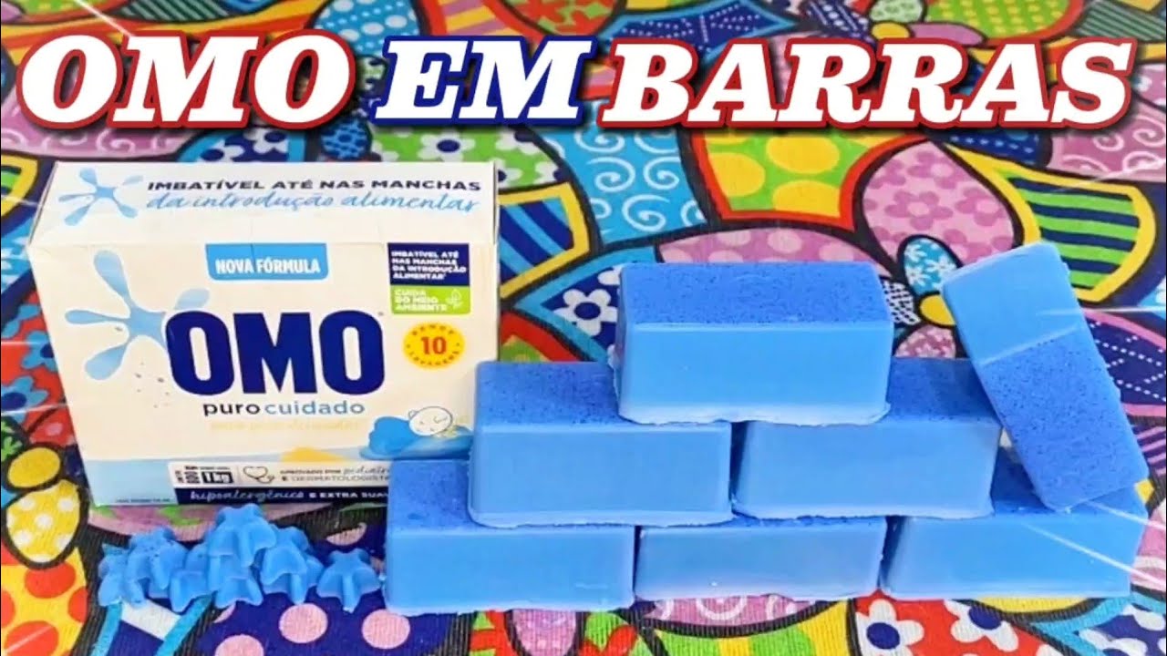 SABÃO OMO EM BARRAS MULTIAÇÃO SEM SODA - POTENTE E PERFUMADO