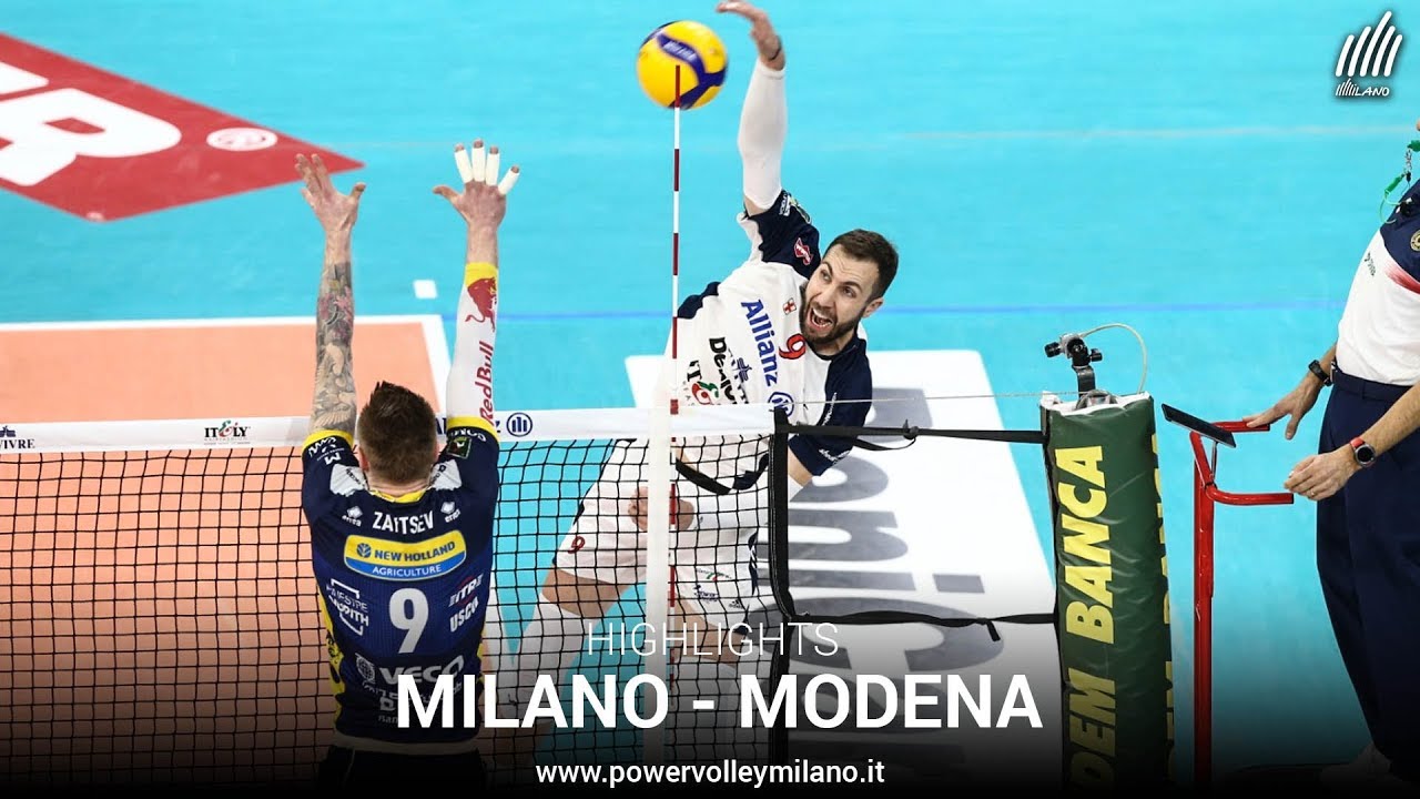Superlega, highlights Milano - Modena