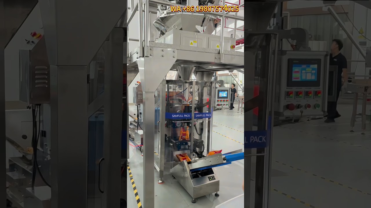 Multi head coffee bean/biscuit sachet filling packaging machine,granule pouch VFFS packing equipment