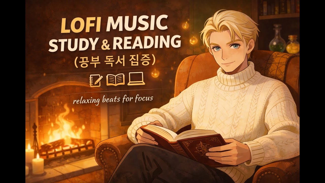relaxing lofi music for study, reading, and more (공부 독서 집중)