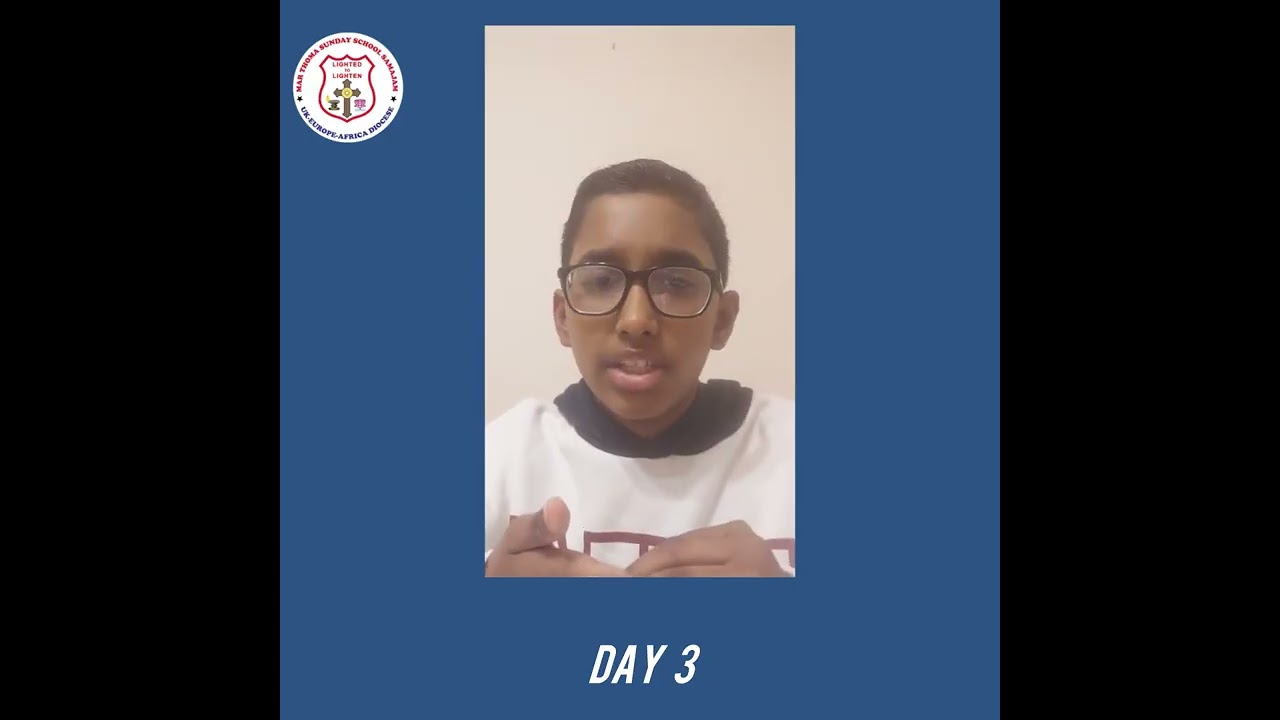 Daily Lenten Meditation| Day 3| Johan Thomas Philip | Intermediate- All Saints MTC, Peterborough