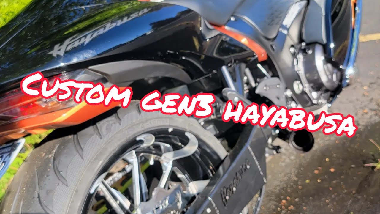 CUSTOM 2022 SUZUKI HAYABUSA WITH A FAT TIRE KIT AND MORE! Tricked Out Cycles