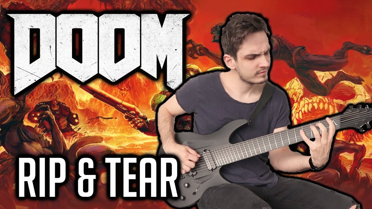 DOOM (OST) | Rip & Tear | GUITAR COVER (2020) + Screen Tabs