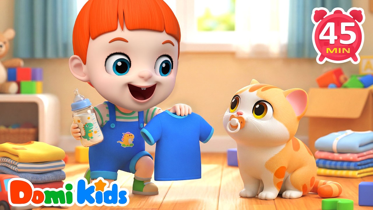 Taking Care of Baby🐣 | Kindness & Care Learn | Responsibility Training | Nursery Rhymes | Domi Kids