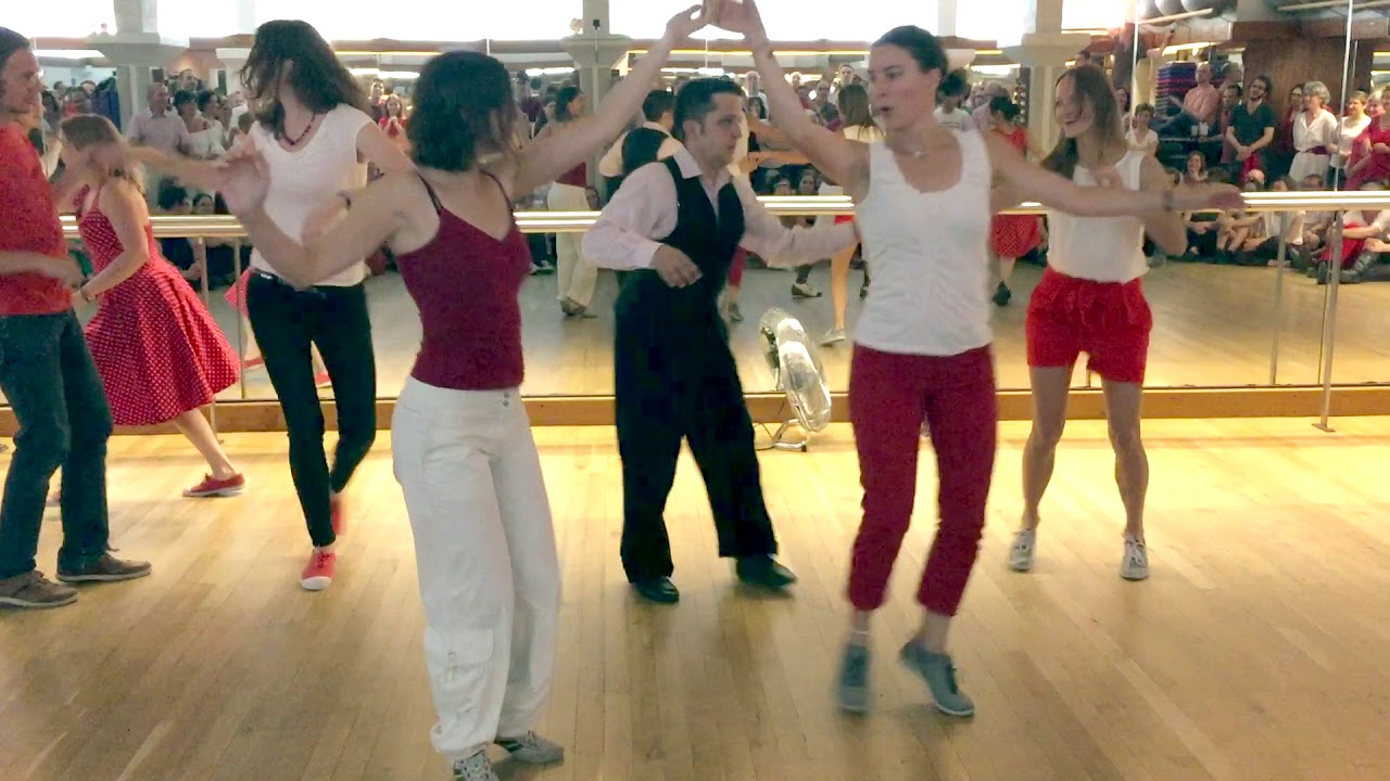 Démo lindy hop inter Temple du Swing, Paris 2018
