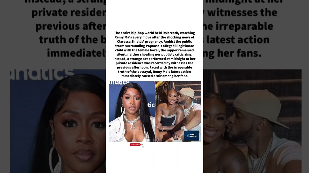 Remy Ma&rsquo;s Shocking Midnight Move After Claressa Shields Pregnancy News 😳#shorts