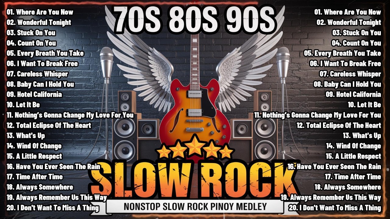 Scorpions, Aerosmith, Led Zeppelin, The Eagles, Bon Jovi 💝 Greatest Hits Slow Rock Playlist
