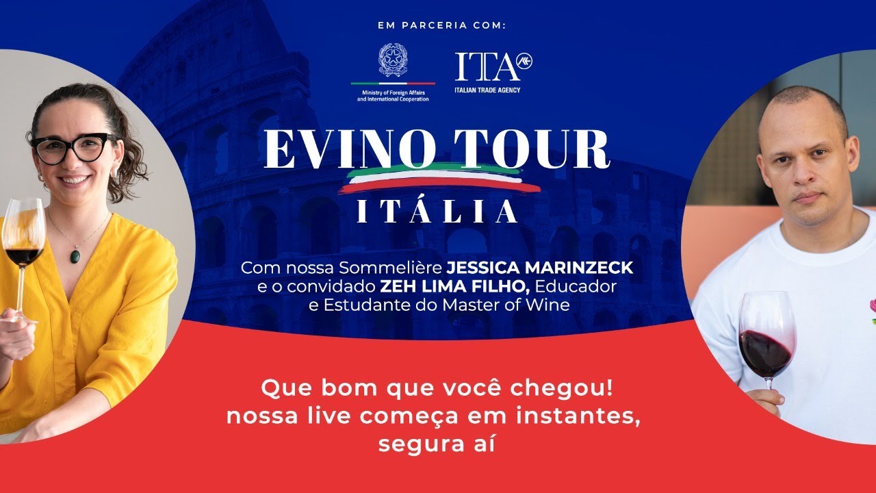 EVINO TOUR ITÁLIA: CURSO BÁSICO DE VINHOS ITALIANOS - Aula 2