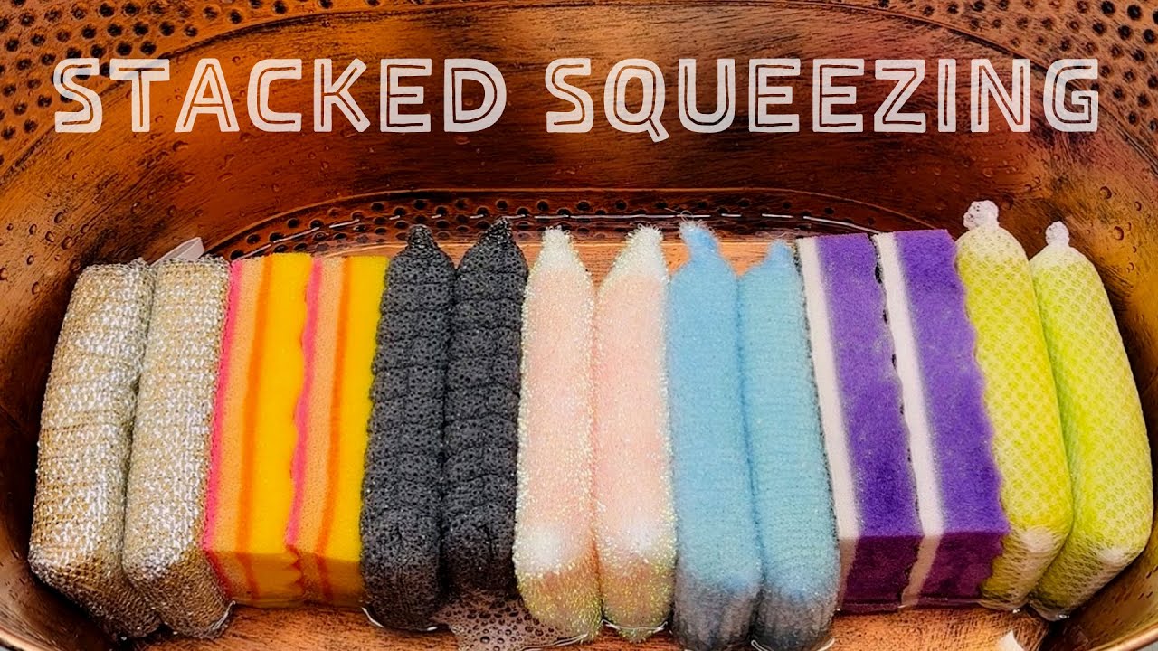 ASMR Sponge 975.Stacked Squeezing