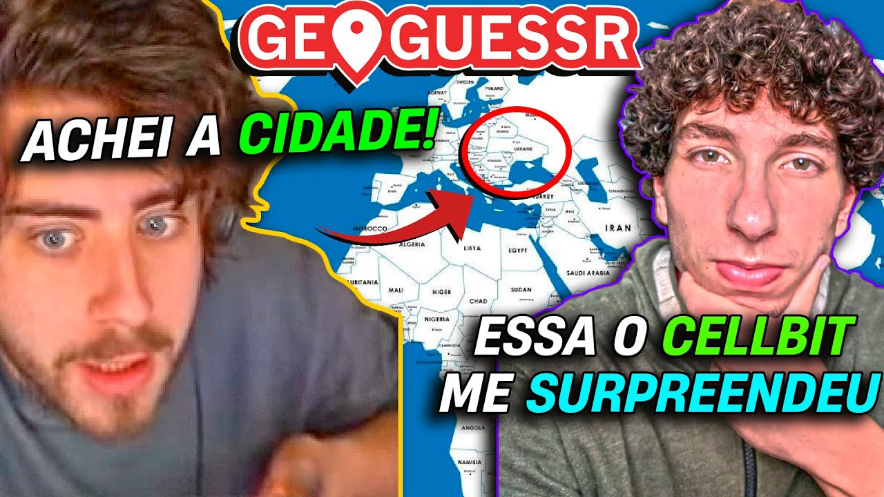 PRO PLAYER REAGINDO A CELLBIT JOGANDO GEOGUESSR!