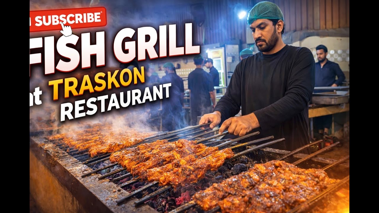 Street-Style Fish Grill on Live Charcoal | Why Everyone is Lining Up for Traskon’s Grilled Fish! 🐟🔥