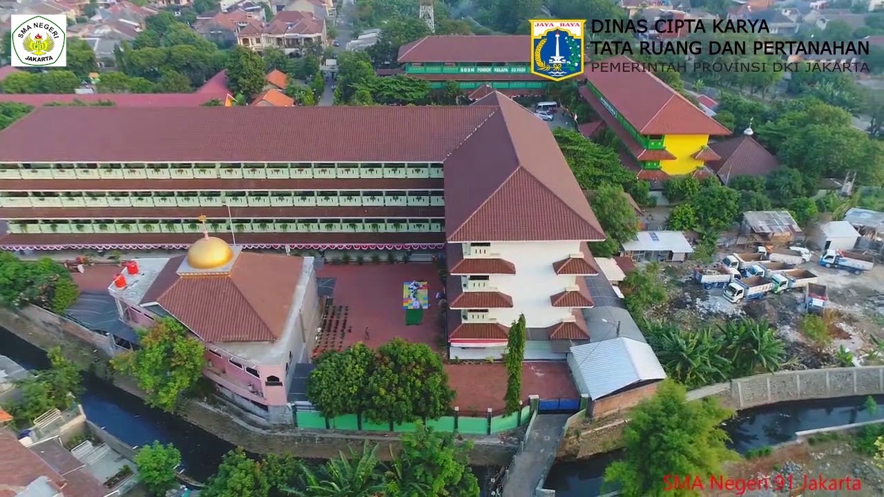 SMAN 91 JAKARTA - Hasil Drone DCKTRP Pemprov DKI Jakarta