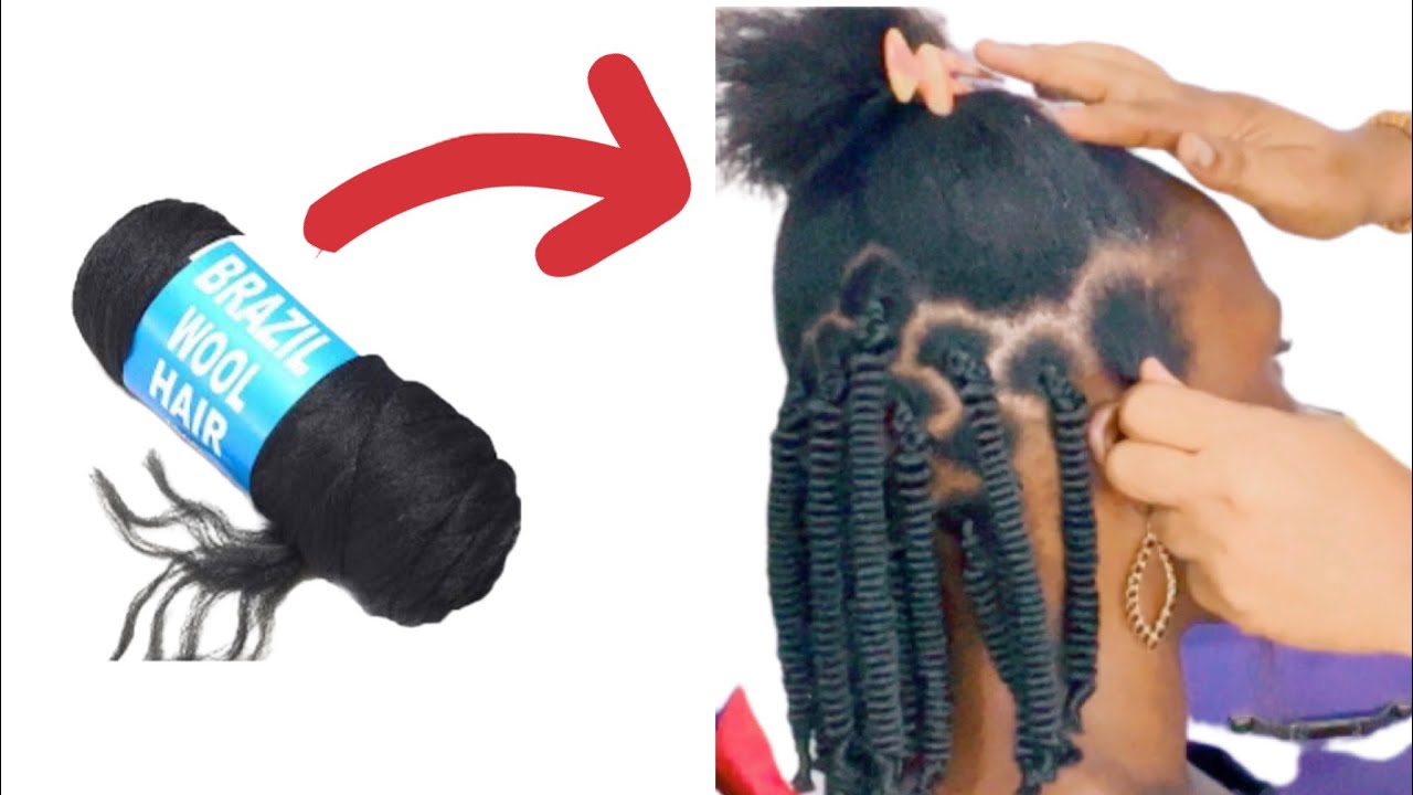 Easiest method to do corkscrew twist tutorial using Brazilian wool// Bennyskilz