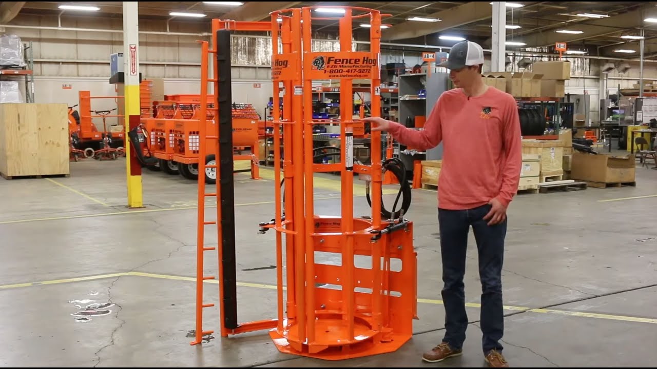 Mini Fence Hog by EZG | The Mini Skid Steer Fence Dispenser