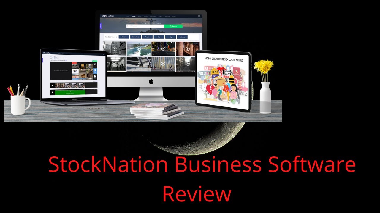 StockNation Business  Software Review !- 30,000 HD Premium Videos + Inbuilt Video Editor