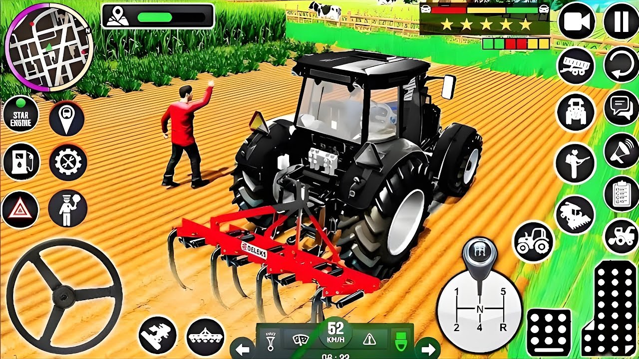 🥳Modern Tractor Farming Driving Simulator 3D - New Tractor Games - Android  Gameplay