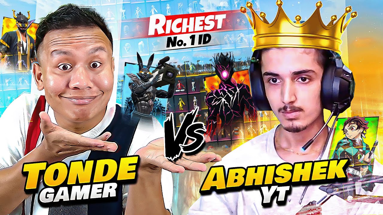 Nepal's No. 1 ID Abhishek YT Vs Tonde Gamer Best Collection Battle 😱 Free Fire Max