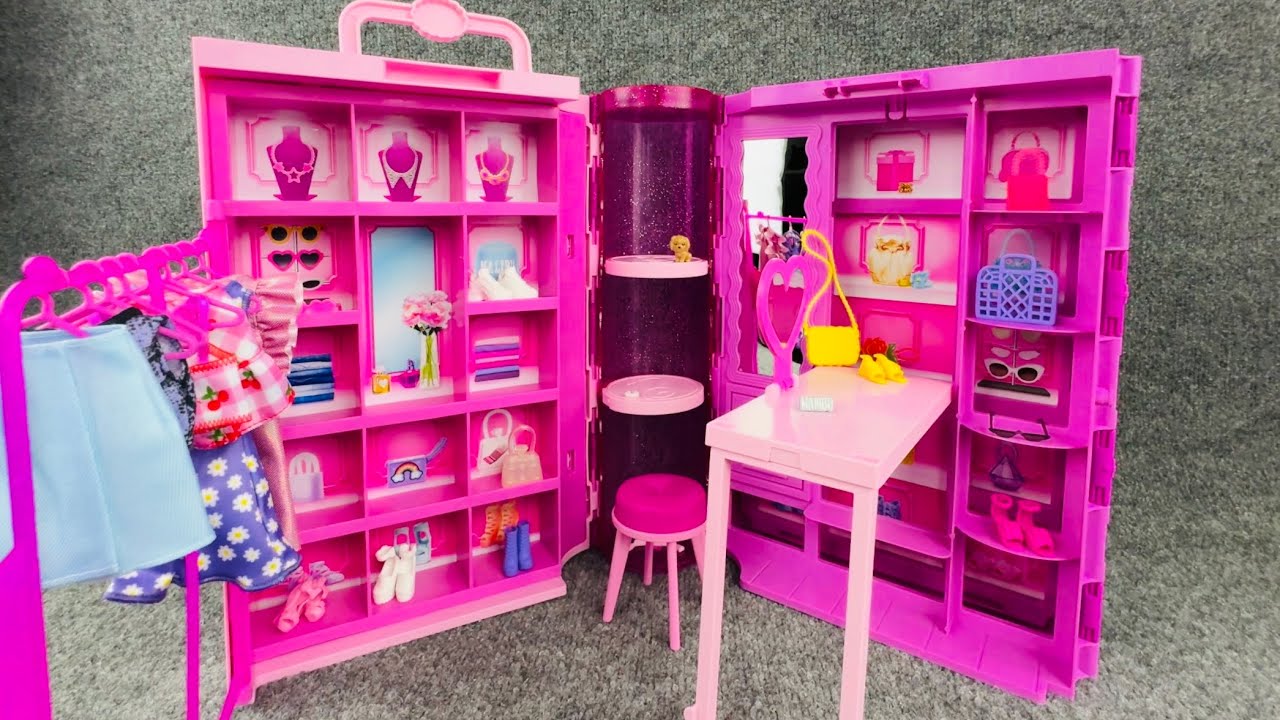 8 Minutes of Barbie Dream Closet Unboxing & ASMR | Fashion Fun & Playtime Ideas!