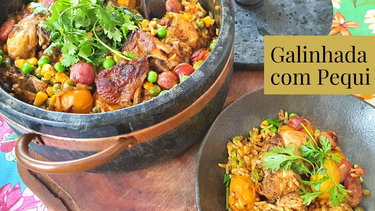 Galinhada com Pequi (Melhor da Vida) - Galinhada Goiana - Minha Cozinha Amarela