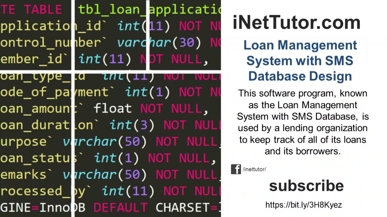 Loan Management System with SMS Database Design Tutorial