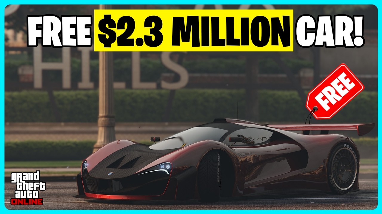 Бесплатный автомобиль стоимостью 2,3 миллиона долларов в GTA 5 Online! (Занимает секунды)