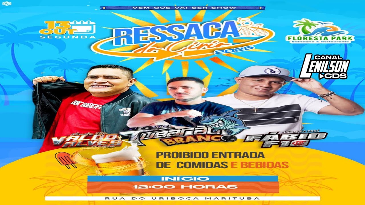 SET VALDO ALVES RESSACA DO CIRIO FLORESTA PARK MARITUBA - SEGUNDA FEIRA