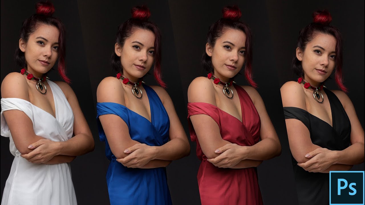 🔴 Cómo CAMBIAR EL COLOR en Photoshop - de BLANCO a cualquier COLOR 🔴