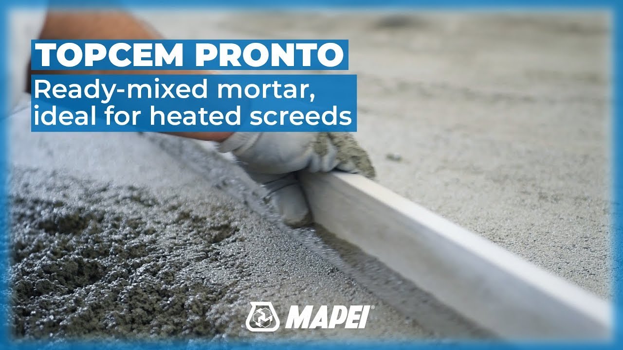 Topcem Pronto ｜ Ready mixed mortar ｜ Ideal for heating screeds