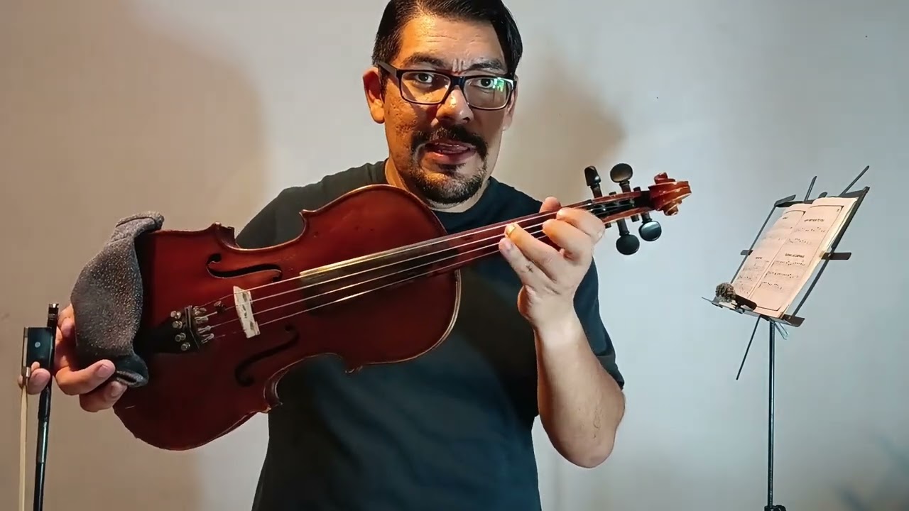 Como tocar Noche de Paz en violín (Partitura en la descripción)