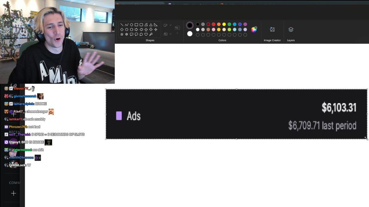 xQc Leaks his Twitch Ad Revenue this Month
