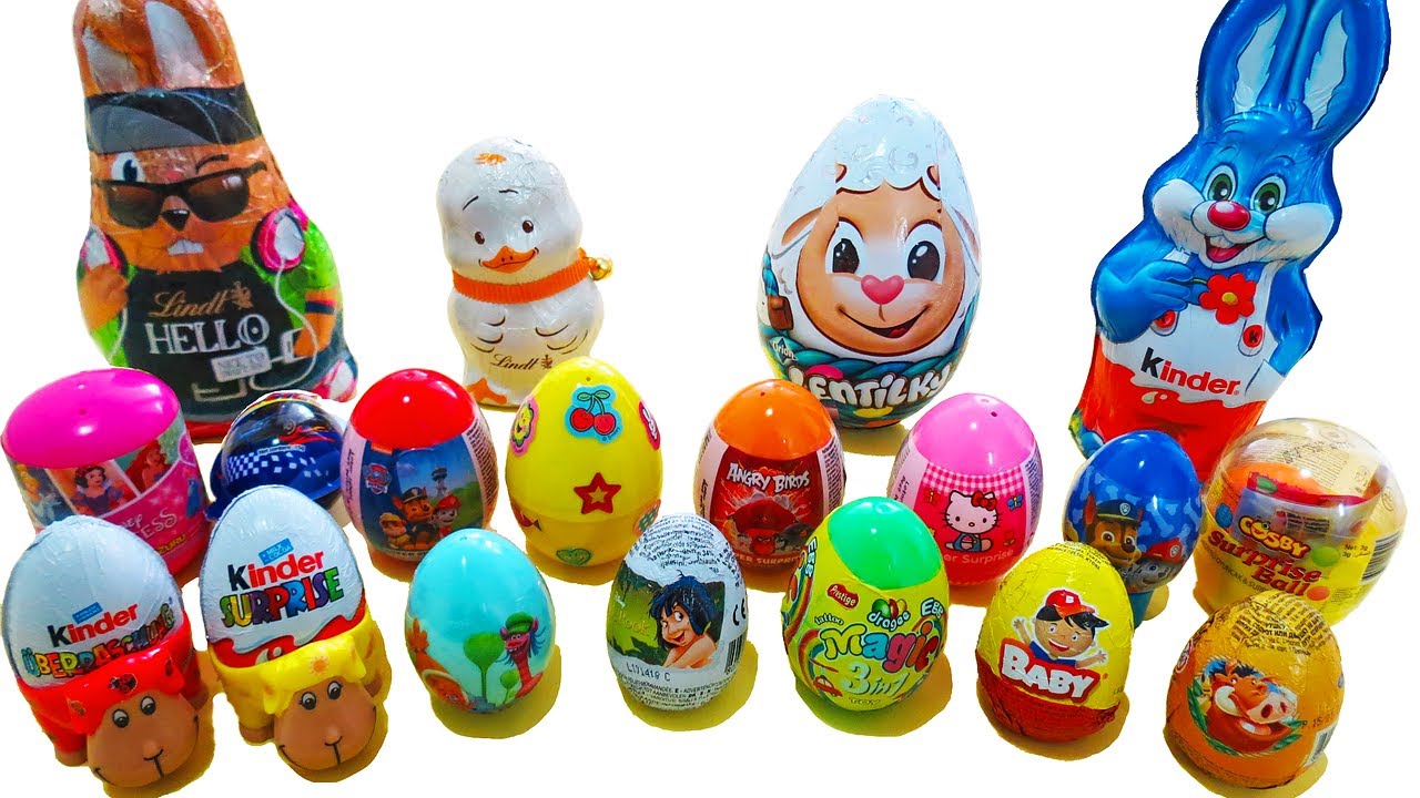 Surprise EGGS and BUNNIES - Chocolate easter and christmas surprises for kids