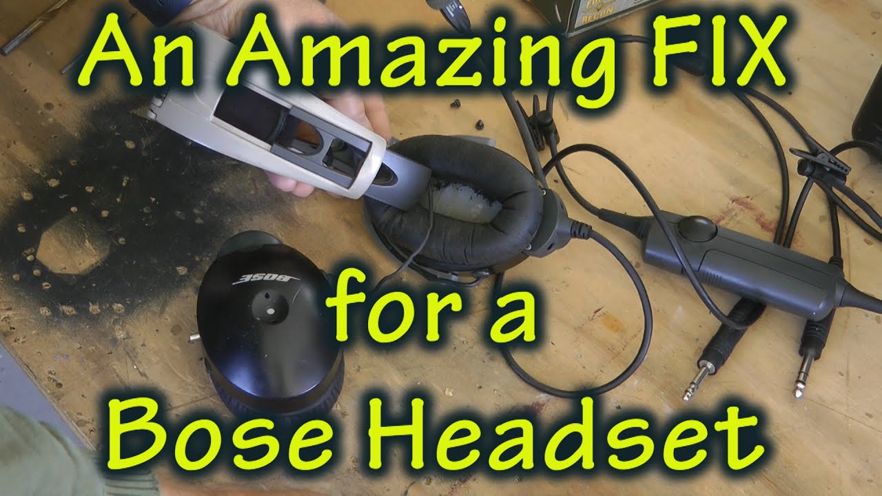 Amazing Repair Method for Aviation Headset