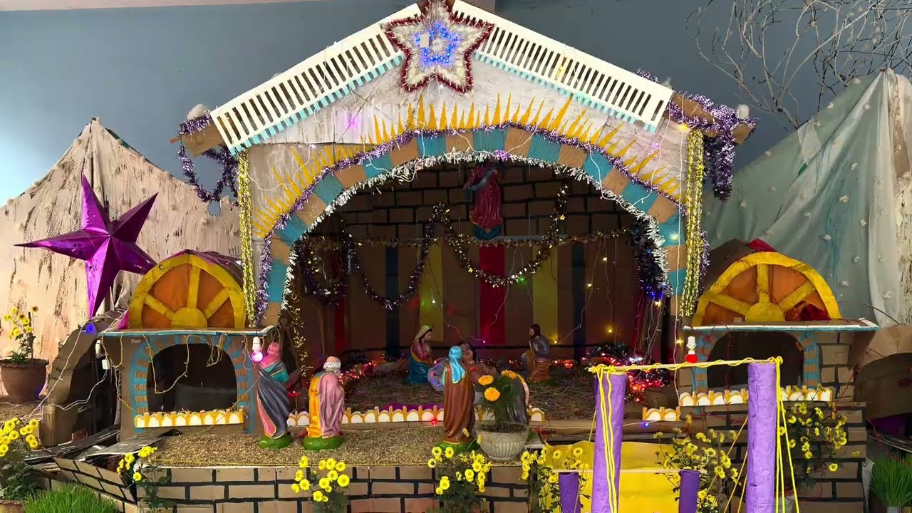 Christmas cribs || manger|| Christmas tree|| creation of the cosmos ||