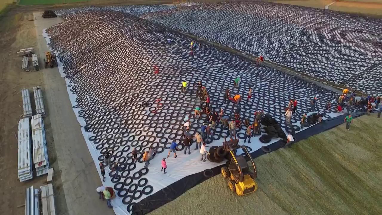 Huge South Dakota Silage Piles Covered For A Mission: Drone