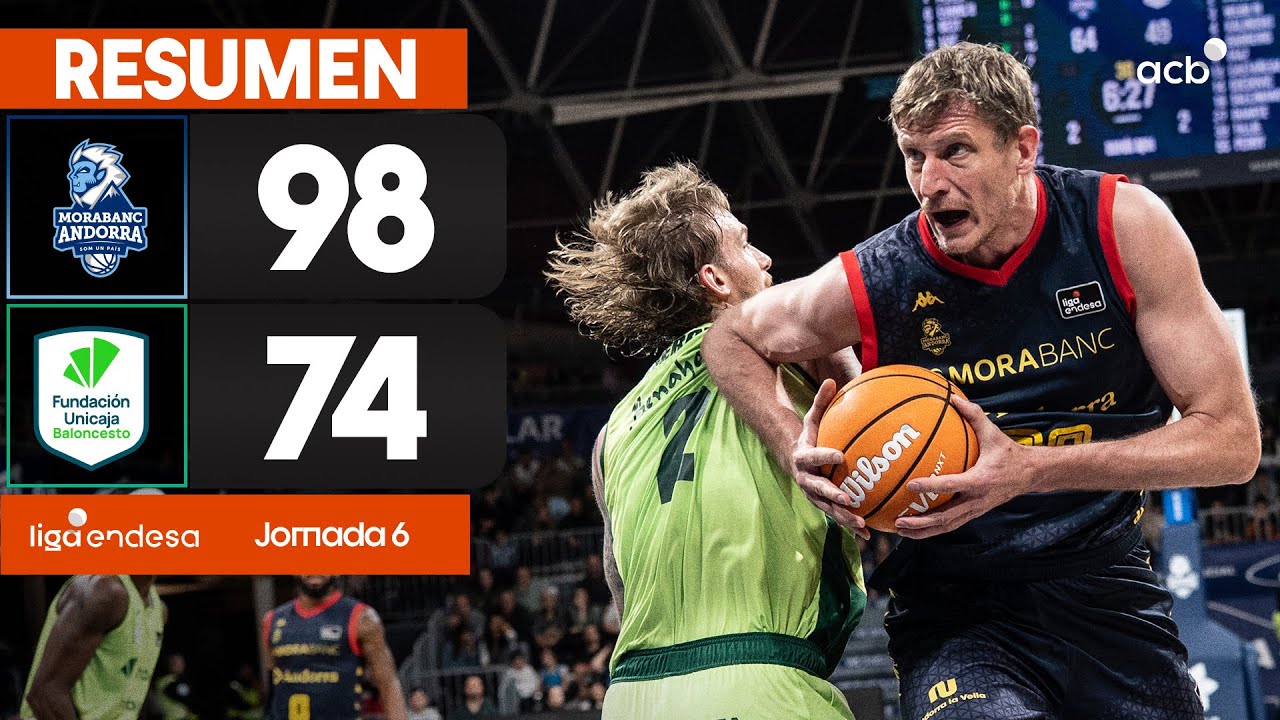 MoraBanc Andorra - Unicaja (98 - 74)&nbsp;RESUMEN | Liga Endesa 2025-26