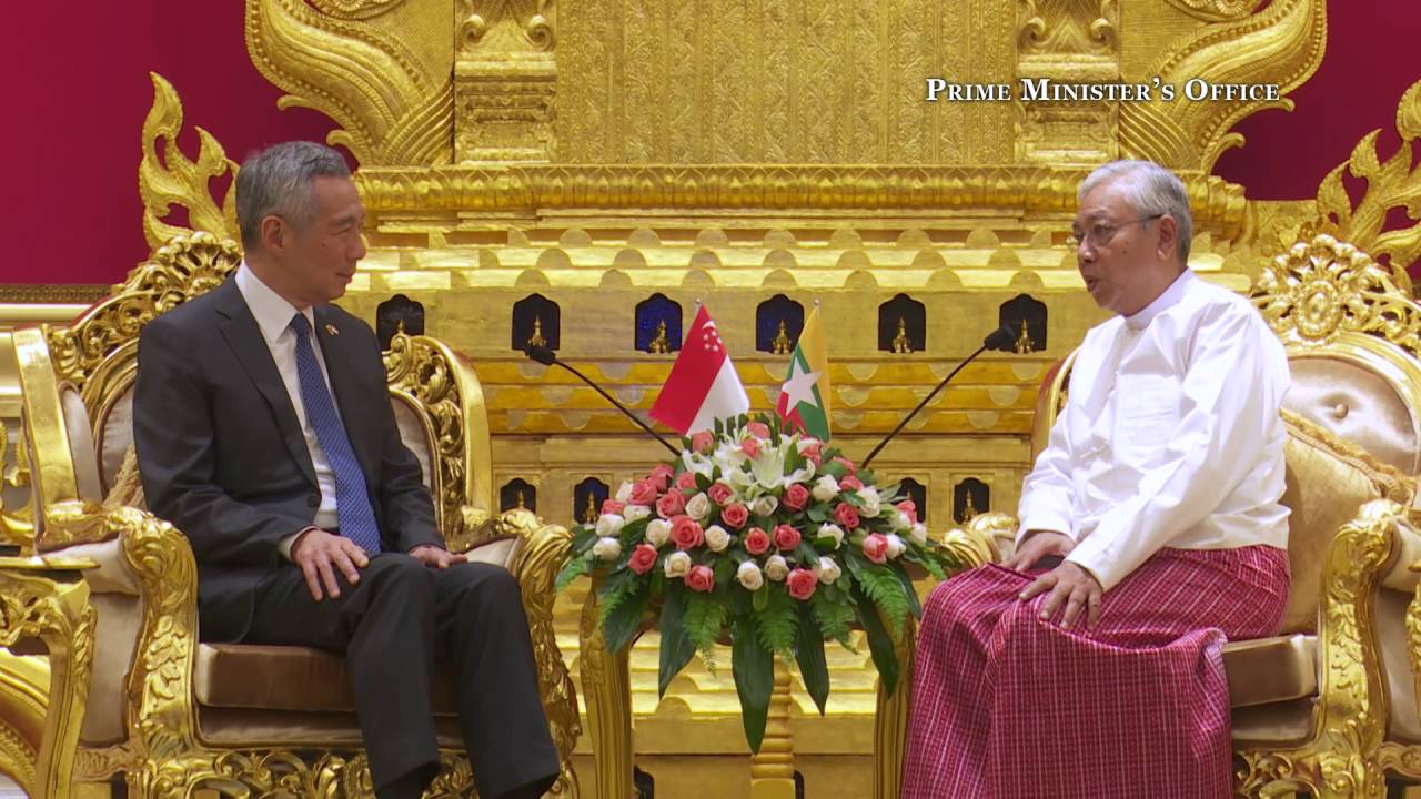 PM Lee Hsien Loong's Official Visit to Myanmar: Day 1 (2016)