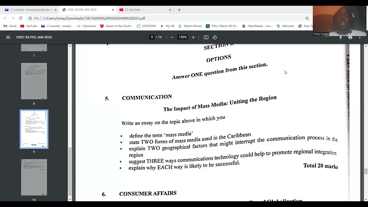 Jan 2023 Social Studies P2 Part 2